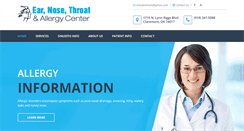 Desktop Screenshot of entallergycenter.com